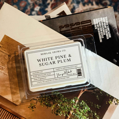 White Pine &amp; Sugar Plum Wickless Tart