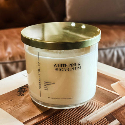 White Pine &amp; Sugar Plum Candles