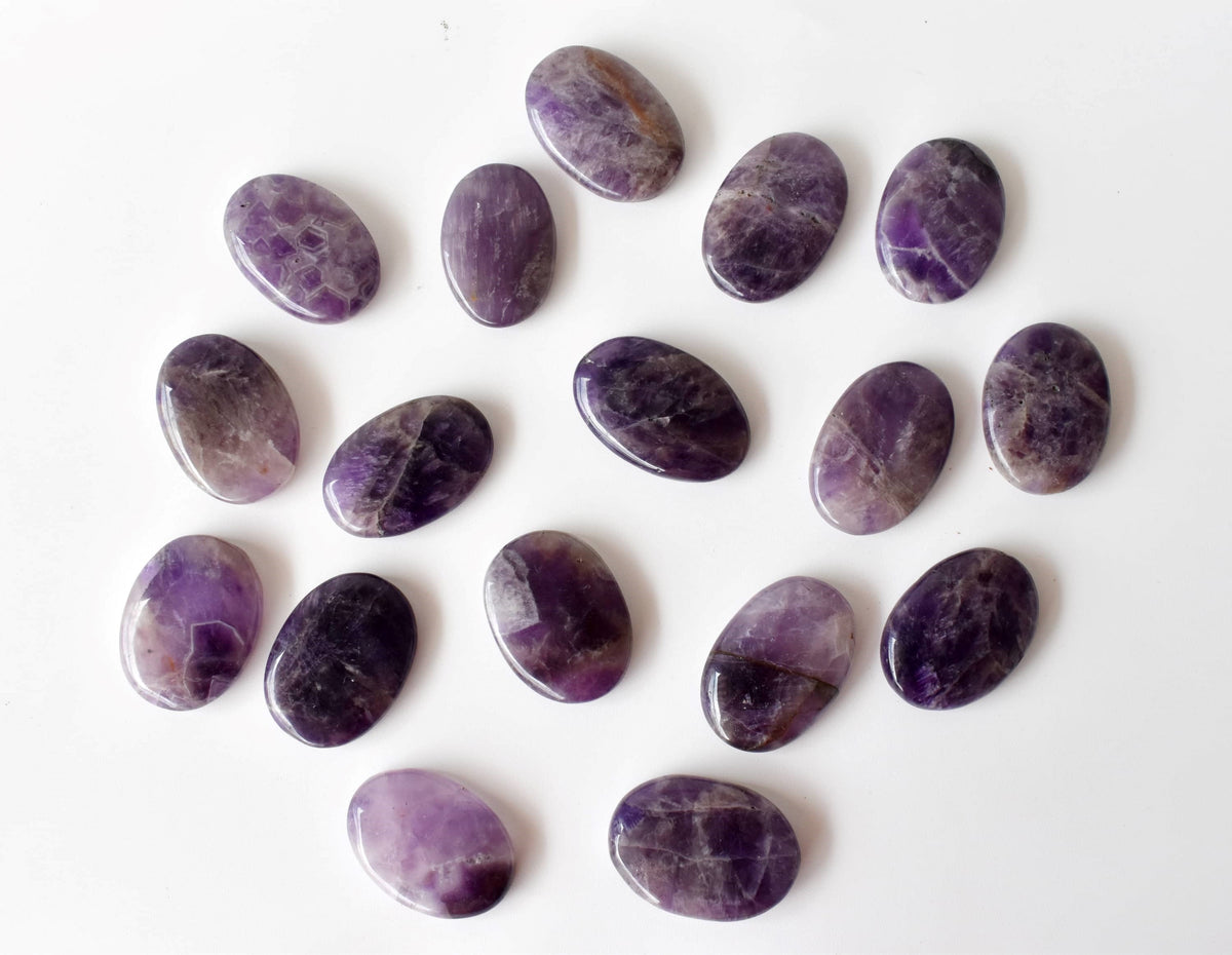 Amethyst Worry Pocket Stones  DestGlow