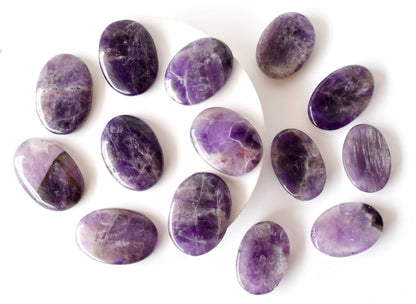 Amethyst Worry Pocket Stones  DestGlow
