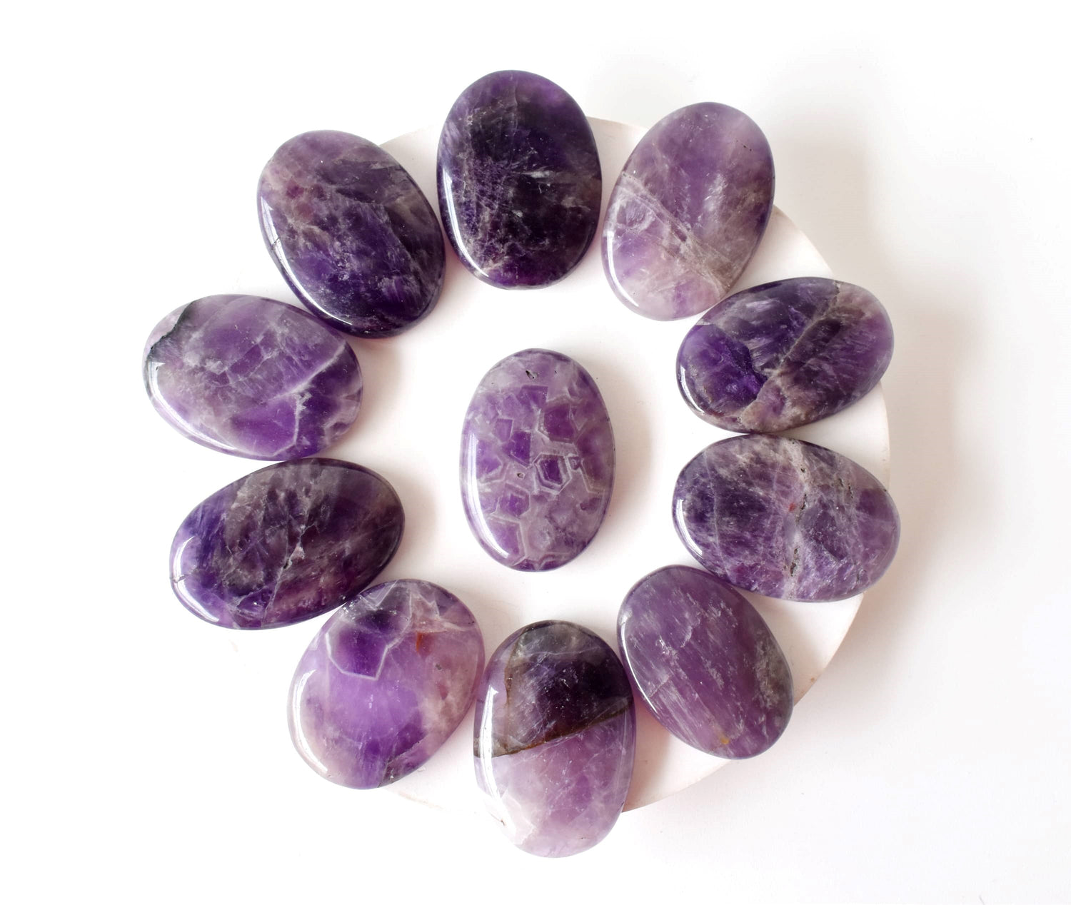 Amethyst Worry Pocket Stones  DestGlow