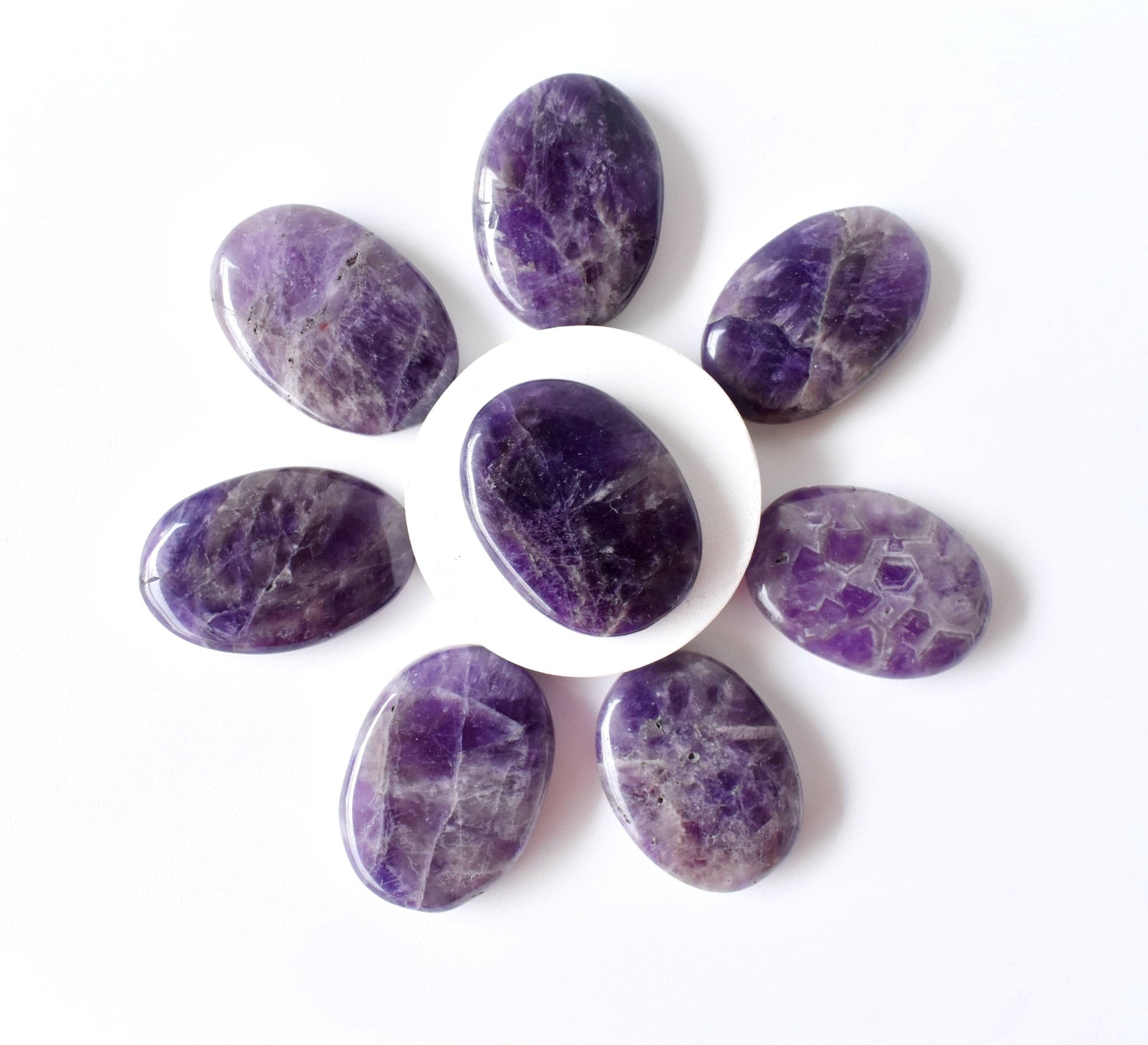 Amethyst Worry Pocket Stones  DestGlow