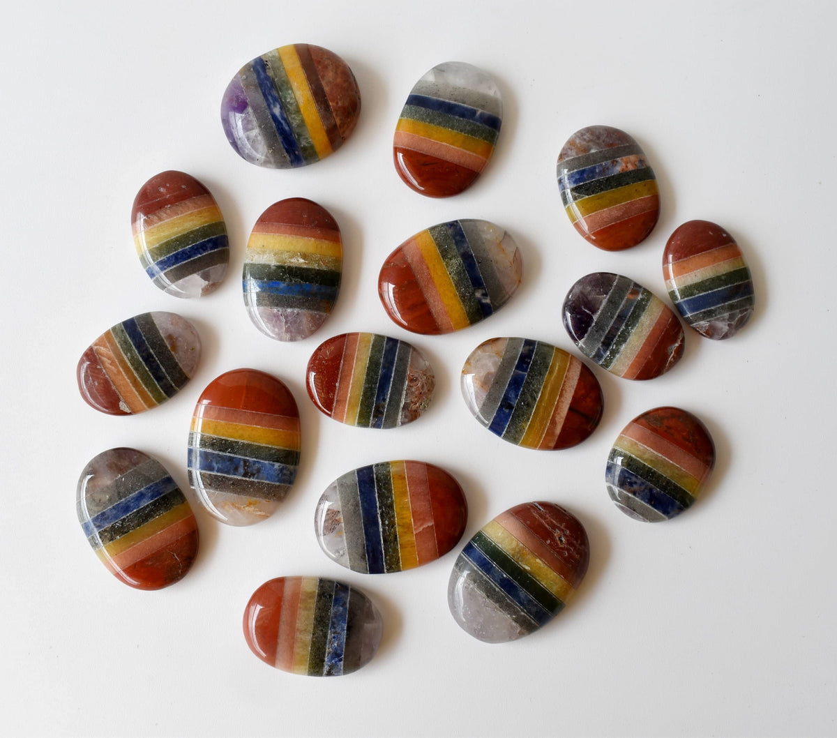 Chakra Bonded Pocket Stones.  DestGlow