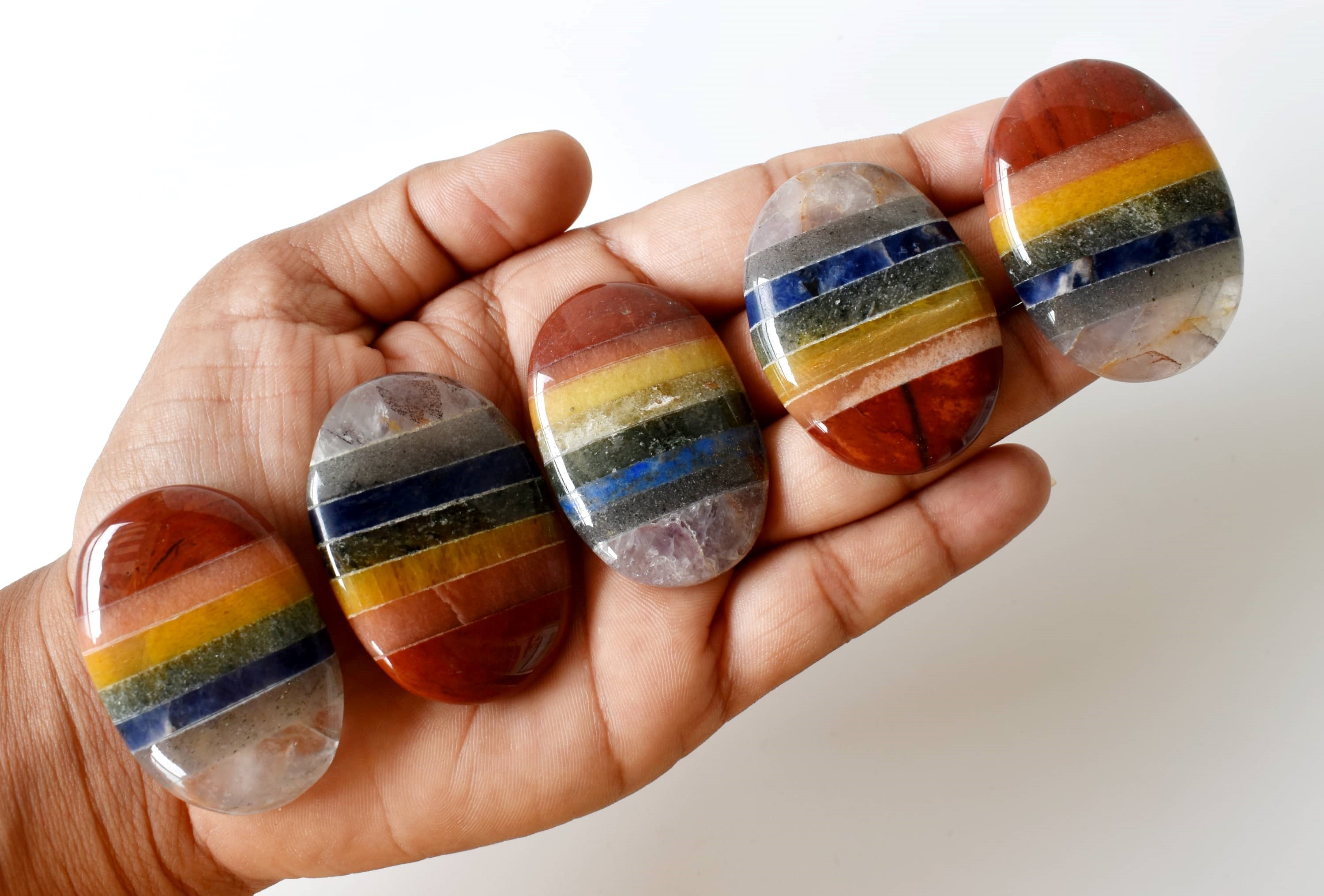 Chakra Bonded Pocket Stones.  DestGlow