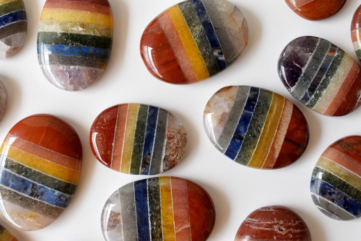 Chakra Bonded Pocket Stones.  DestGlow