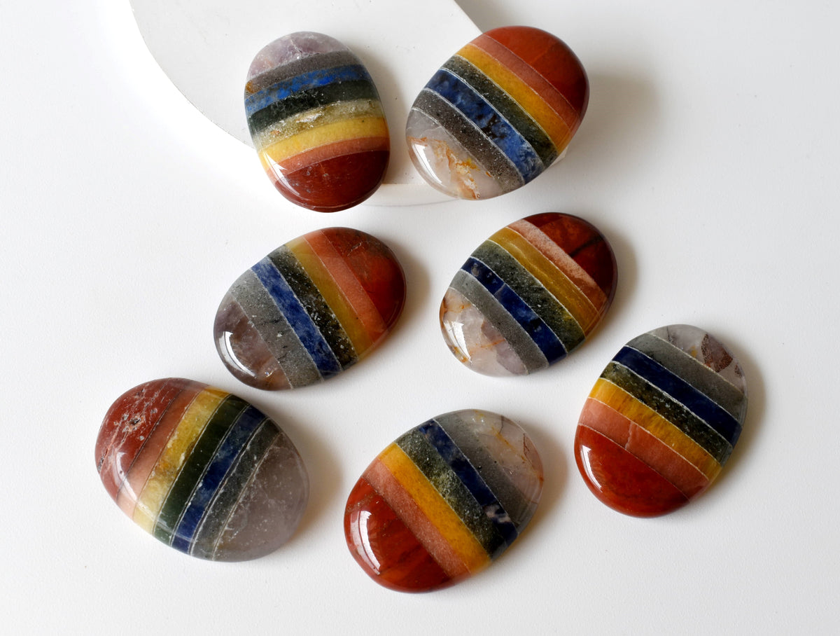 Chakra Bonded Pocket Stones.  DestGlow