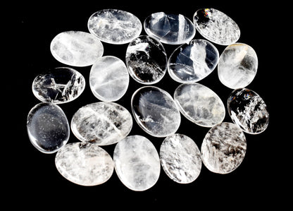 Crystal Quartz Pocket Stones (Dispelling Negative Energy and Meditation)  DestGlow