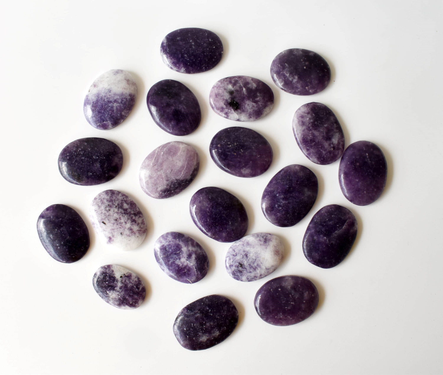 Lepidolite Pocket Stones (Joy and Relaxation)  DestGlow