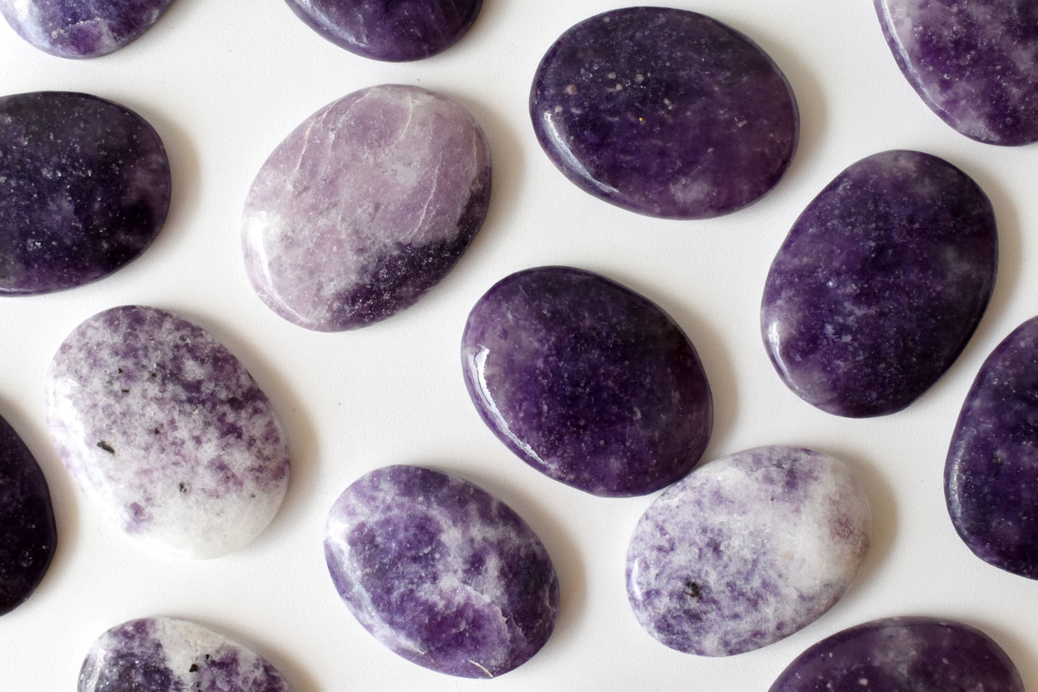 Lepidolite Pocket Stones (Joy and Relaxation)  DestGlow