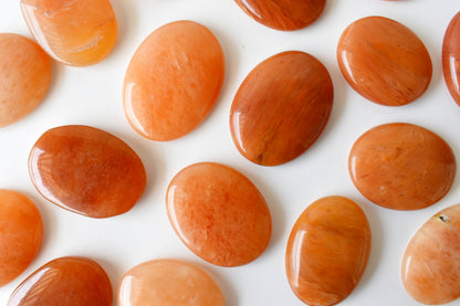 Orange Aventurine Pocket Stones (Longevity and Strength)  DestGlow