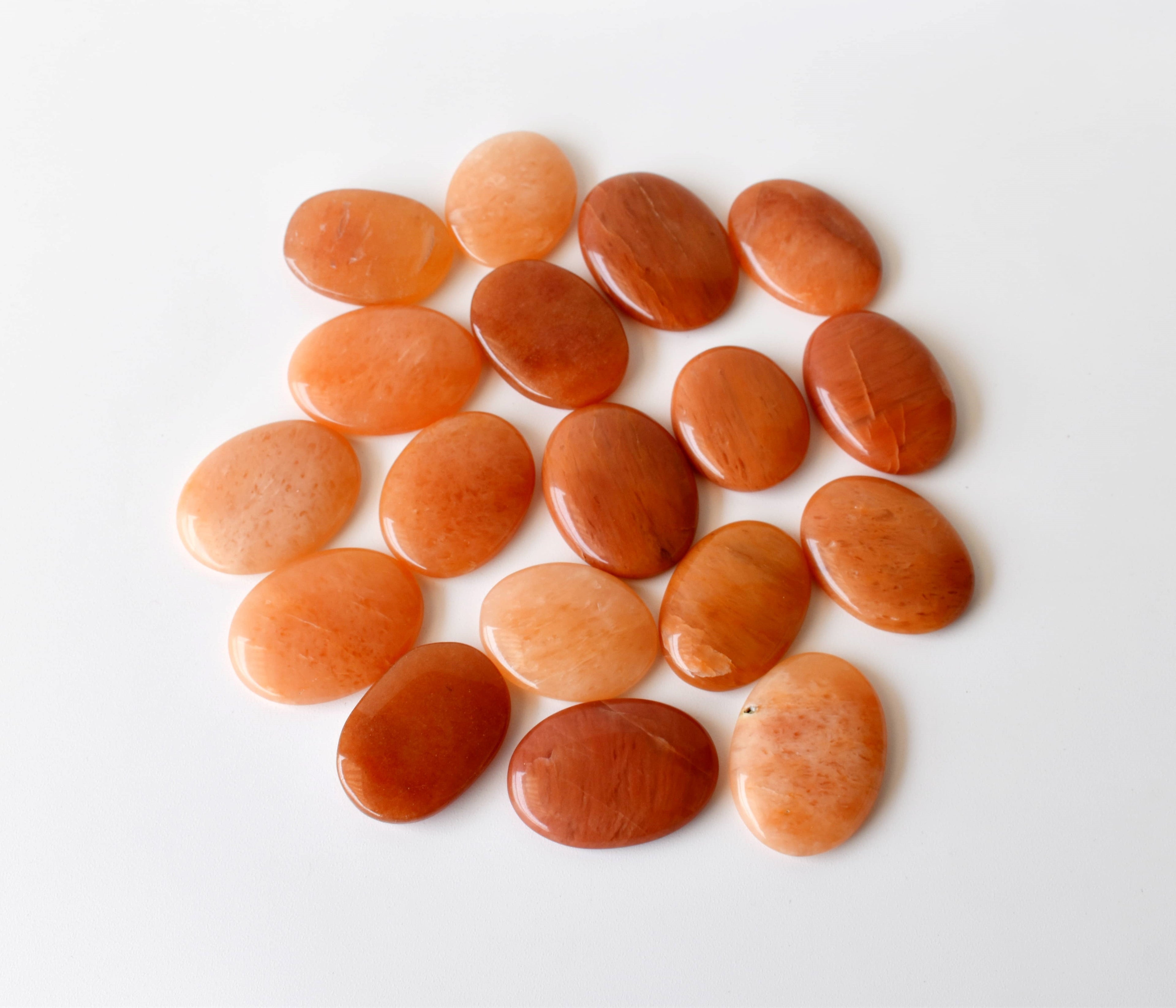 Orange Aventurine Pocket Stones (Longevity and Strength)  DestGlow