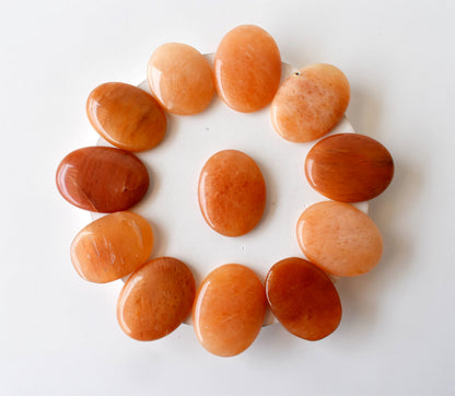 Orange Aventurine Pocket Stones (Longevity and Strength)  DestGlow