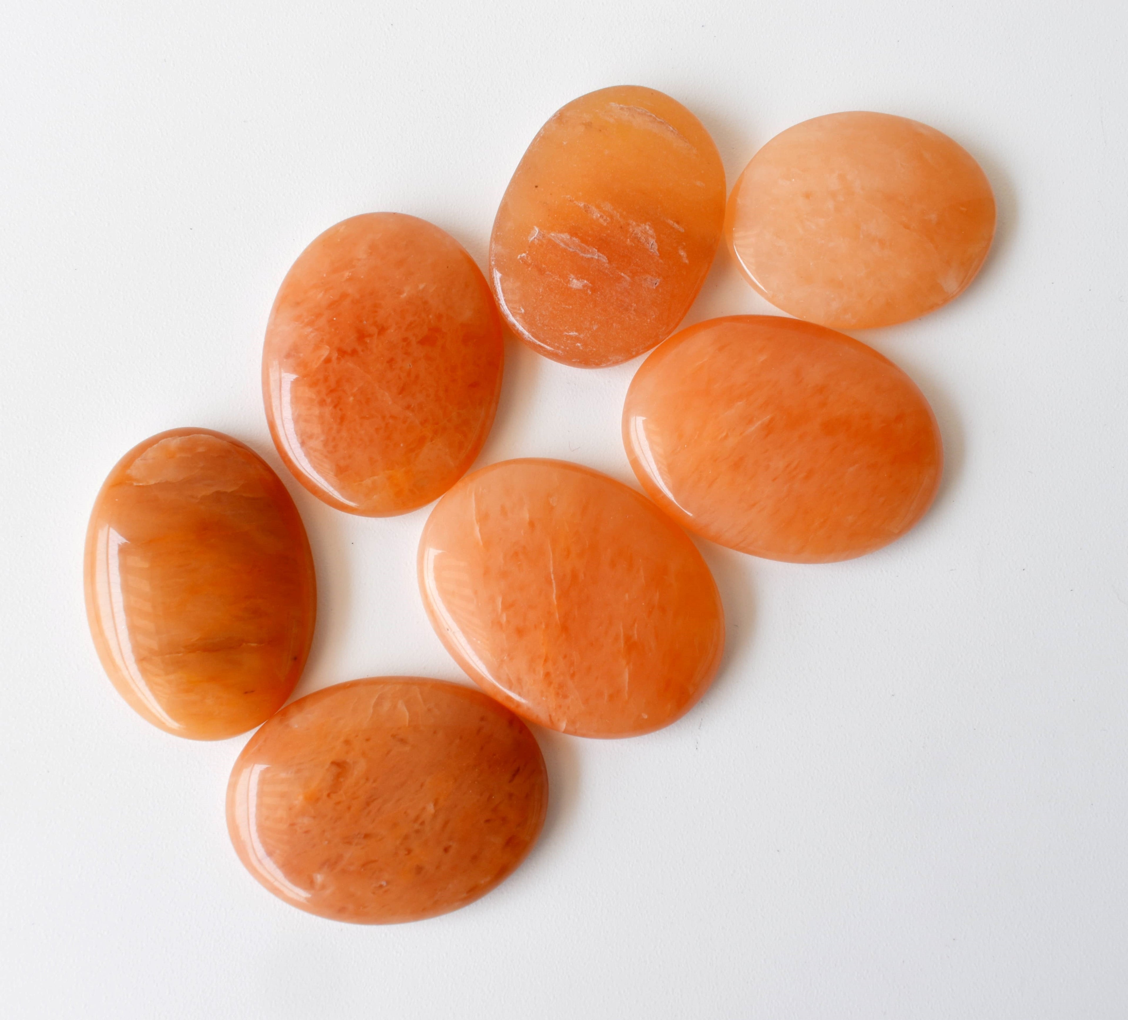 Orange Aventurine Pocket Stones (Longevity and Strength)  DestGlow