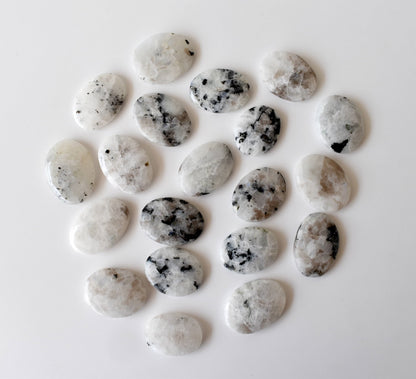 Rainbow Moonstone Worry Stones (Compassion and Psychic Abilities).  DestGlow