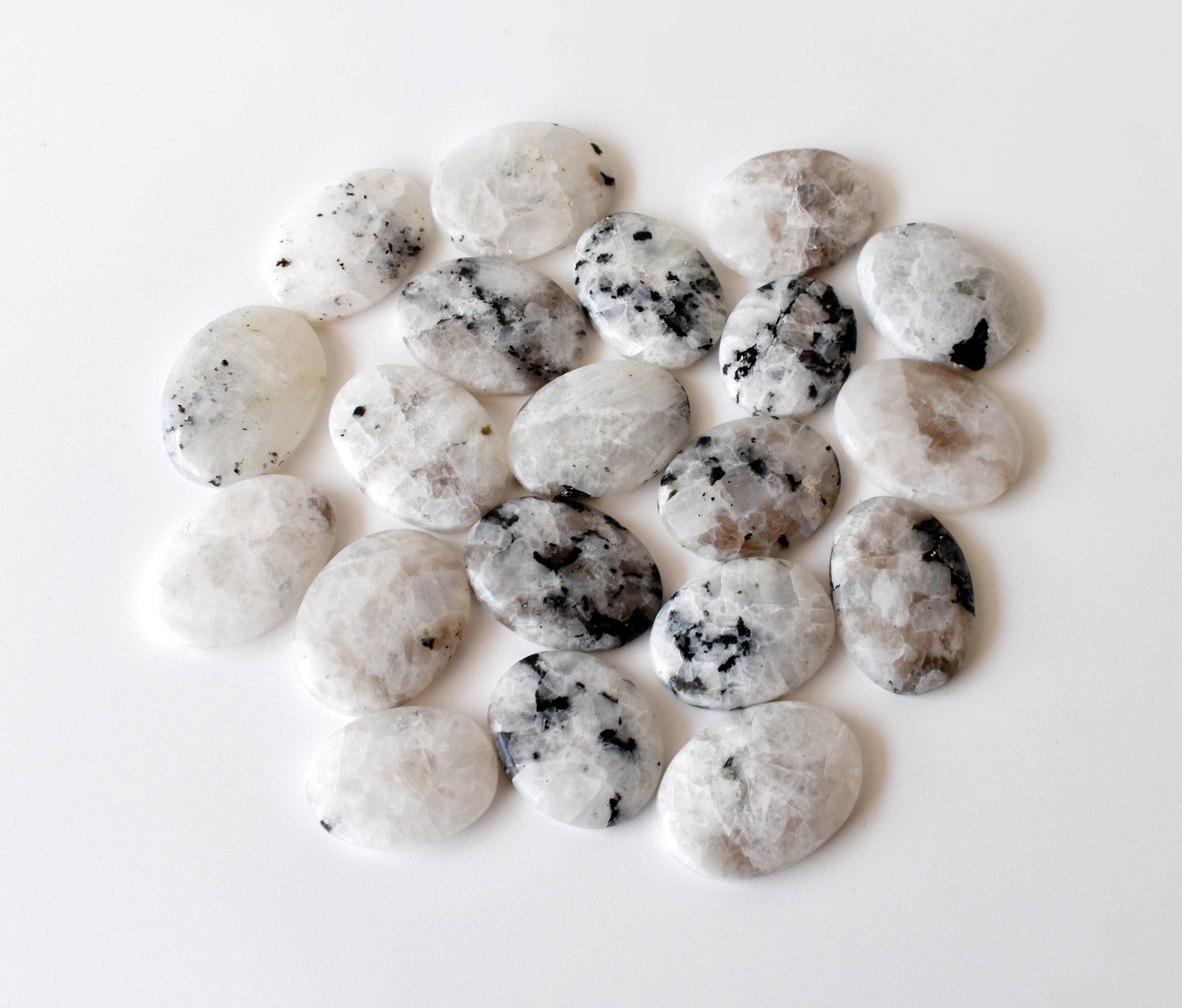 Rainbow Moonstone Worry Stones (Compassion and Psychic Abilities).  DestGlow