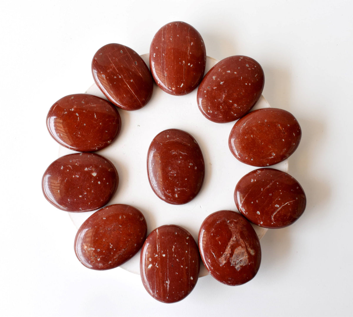 Red Jasper Pocket Stones (Generosity and Balance)  DestGlow