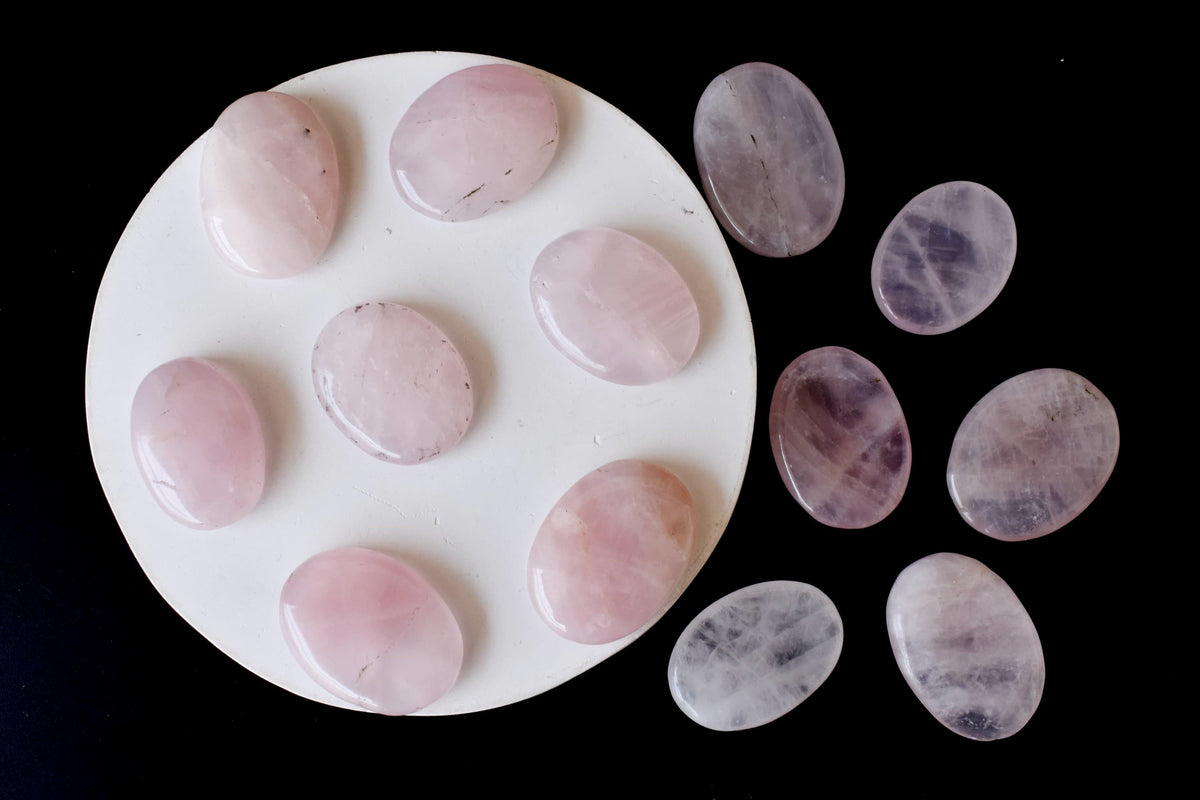 Rose Quartz Pocket Stones (Anxiety Relief and Relaxation)  DestGlow