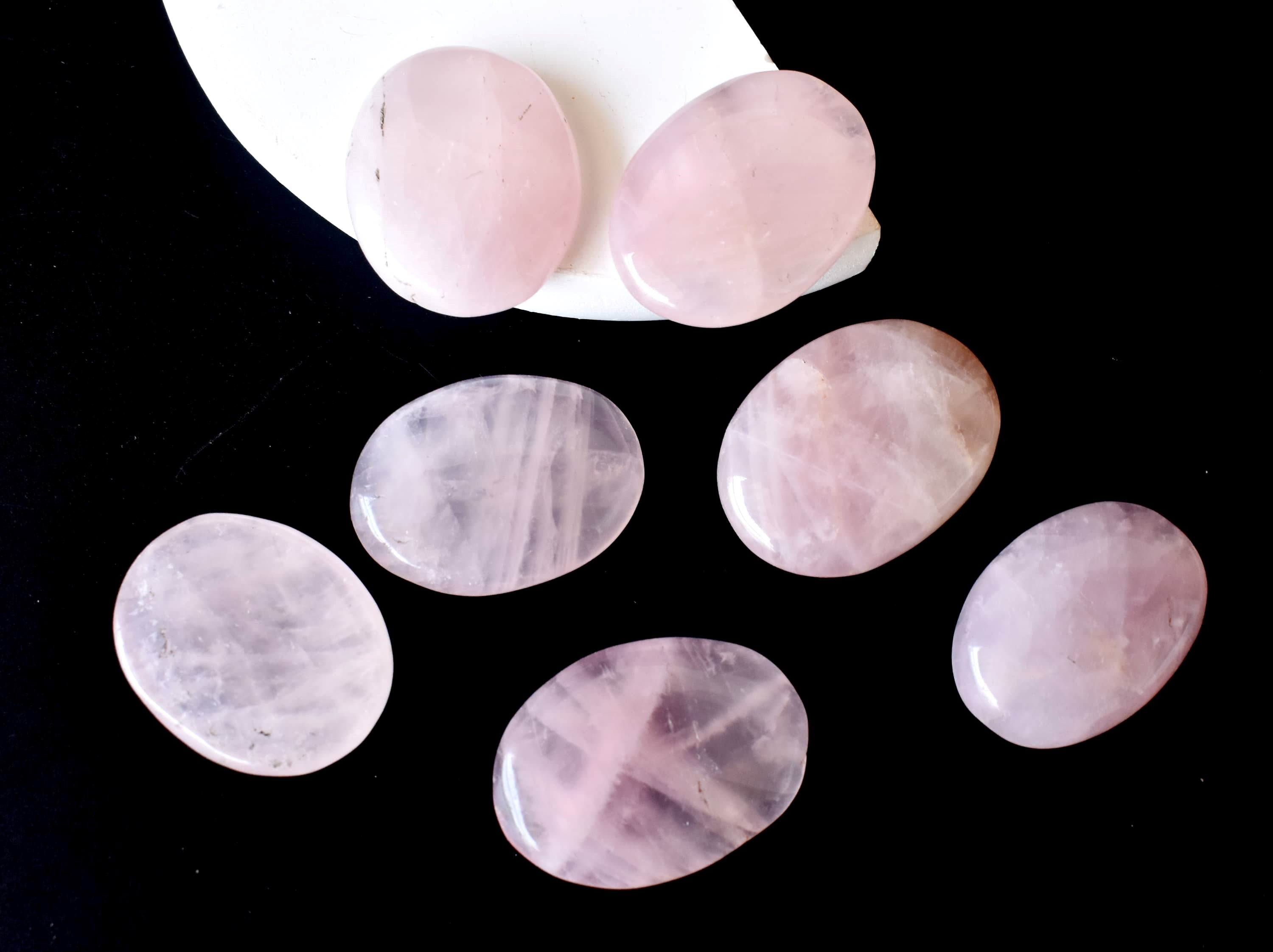 Rose Quartz Pocket Stones (Anxiety Relief and Relaxation)  DestGlow