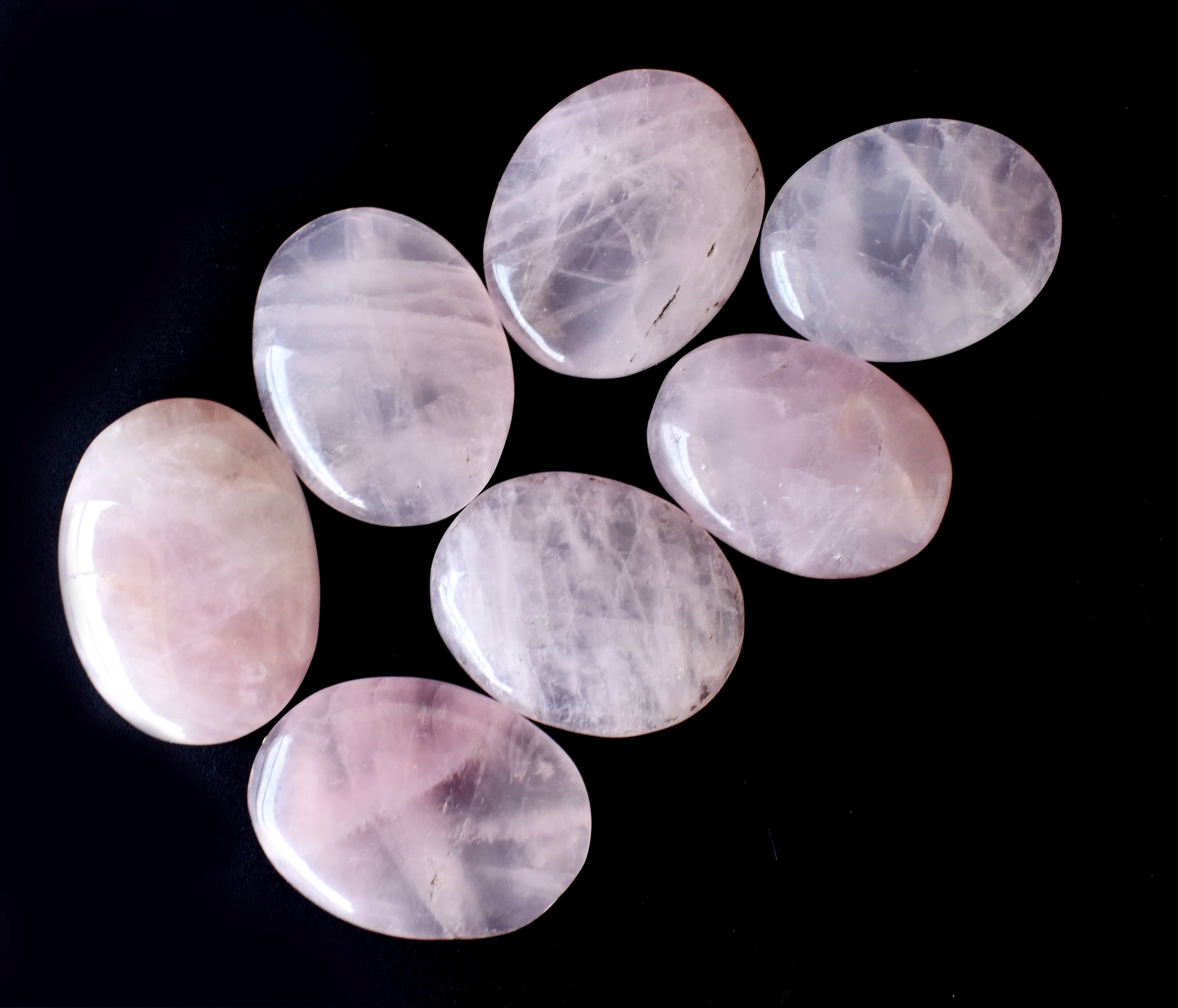 Rose Quartz Pocket Stones (Anxiety Relief and Relaxation)  DestGlow