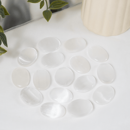 Selenite Pocket Stones (Protection and Clairvoyance )  DestGlow