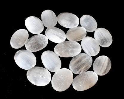 Selenite Pocket Stones (Protection and Clairvoyance )  DestGlow