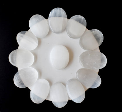 Selenite Pocket Stones (Protection and Clairvoyance )  DestGlow