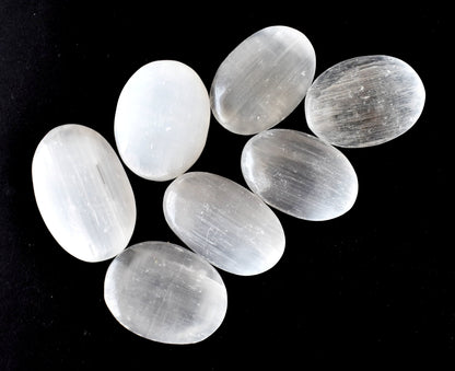 Selenite Pocket Stones (Protection and Clairvoyance )  DestGlow