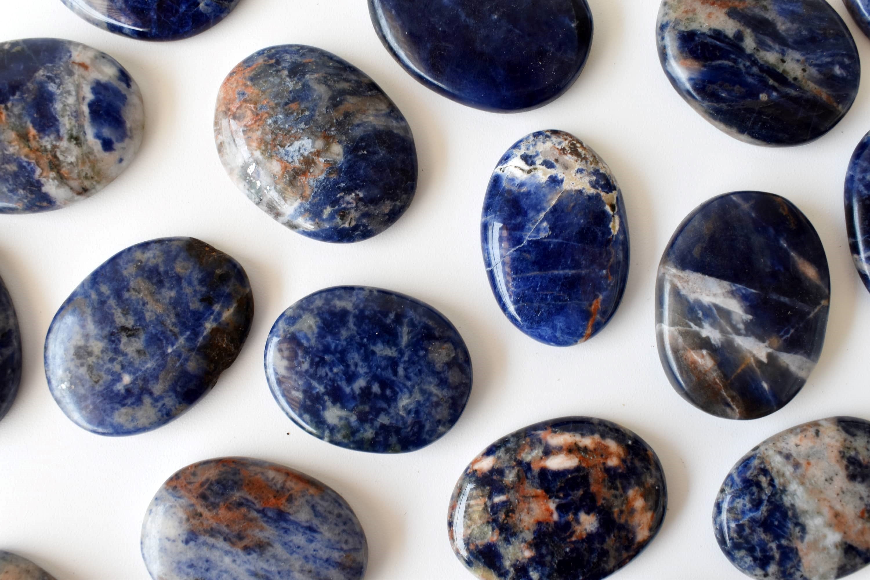 Sodalite Pocket Stones (Meditation and Self-Acceptance)  DestGlow