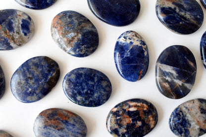 Sodalite Pocket Stones (Meditation and Self-Acceptance)  DestGlow