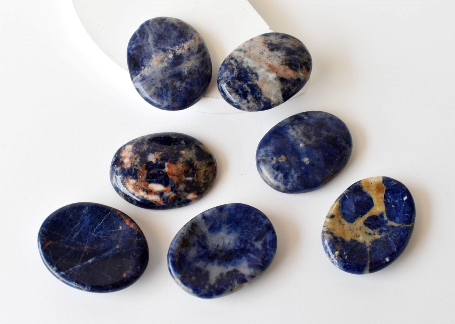 Sodalite Pocket Stones (Meditation and Self-Acceptance)  DestGlow