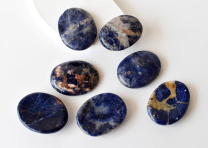 Sodalite Pocket Stones (Meditation and Self-Acceptance)  DestGlow