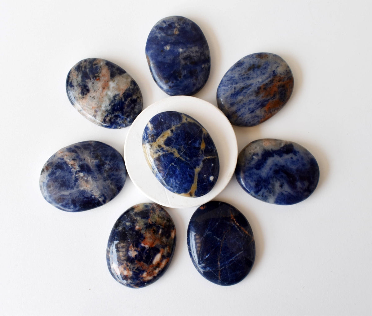 Sodalite Pocket Stones (Meditation and Self-Acceptance)  DestGlow