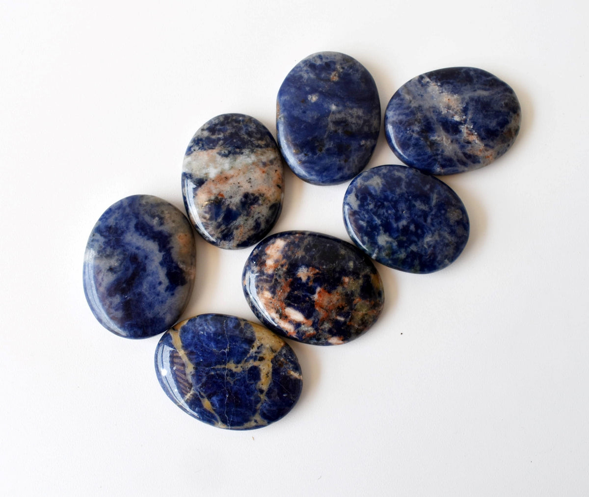 Sodalite Pocket Stones (Meditation and Self-Acceptance)  DestGlow