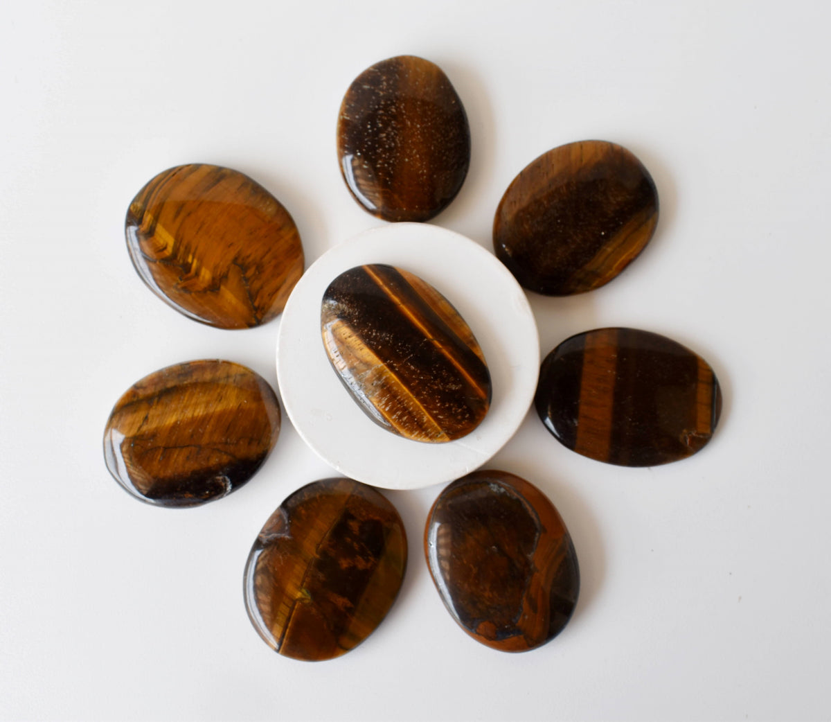 Tiger Eye Pocket Stones (Longevity &amp; Protection)  DestGlow