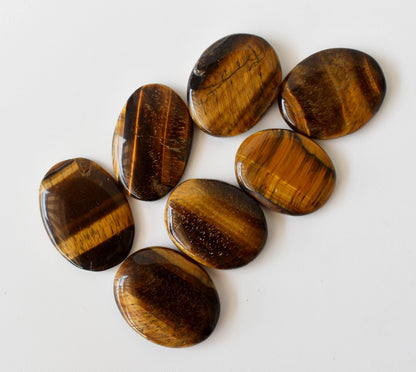 Tiger Eye Pocket Stones (Longevity &amp; Protection)  DestGlow