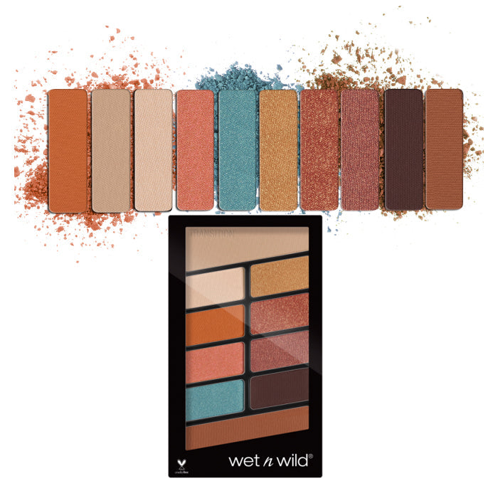 WET N WILD Color Icon Eyeshadow 10 Pan Palette - Not A Basic Peach - DestGlow