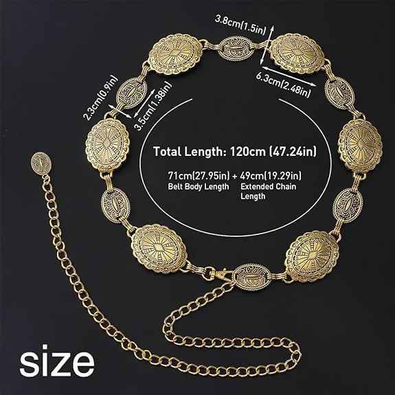 Joban Fashion Copper Silicone Waist Chain For Women