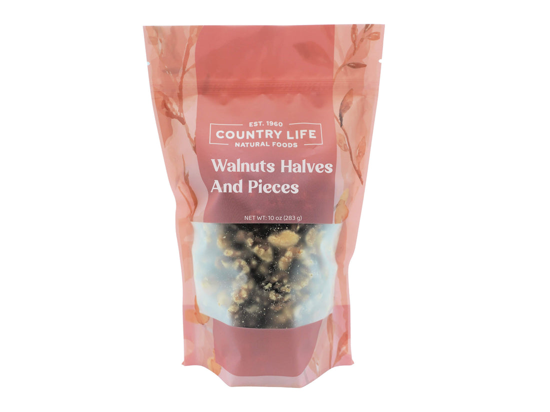 Walnuts, 1/2s &amp; Pieces by Country Life Natural Foods