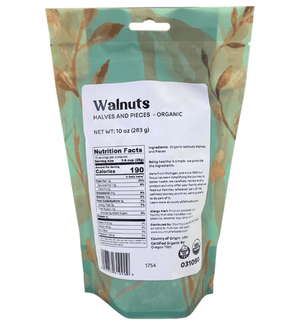 Walnut Pieces, Organic by Country Life Natural Foods