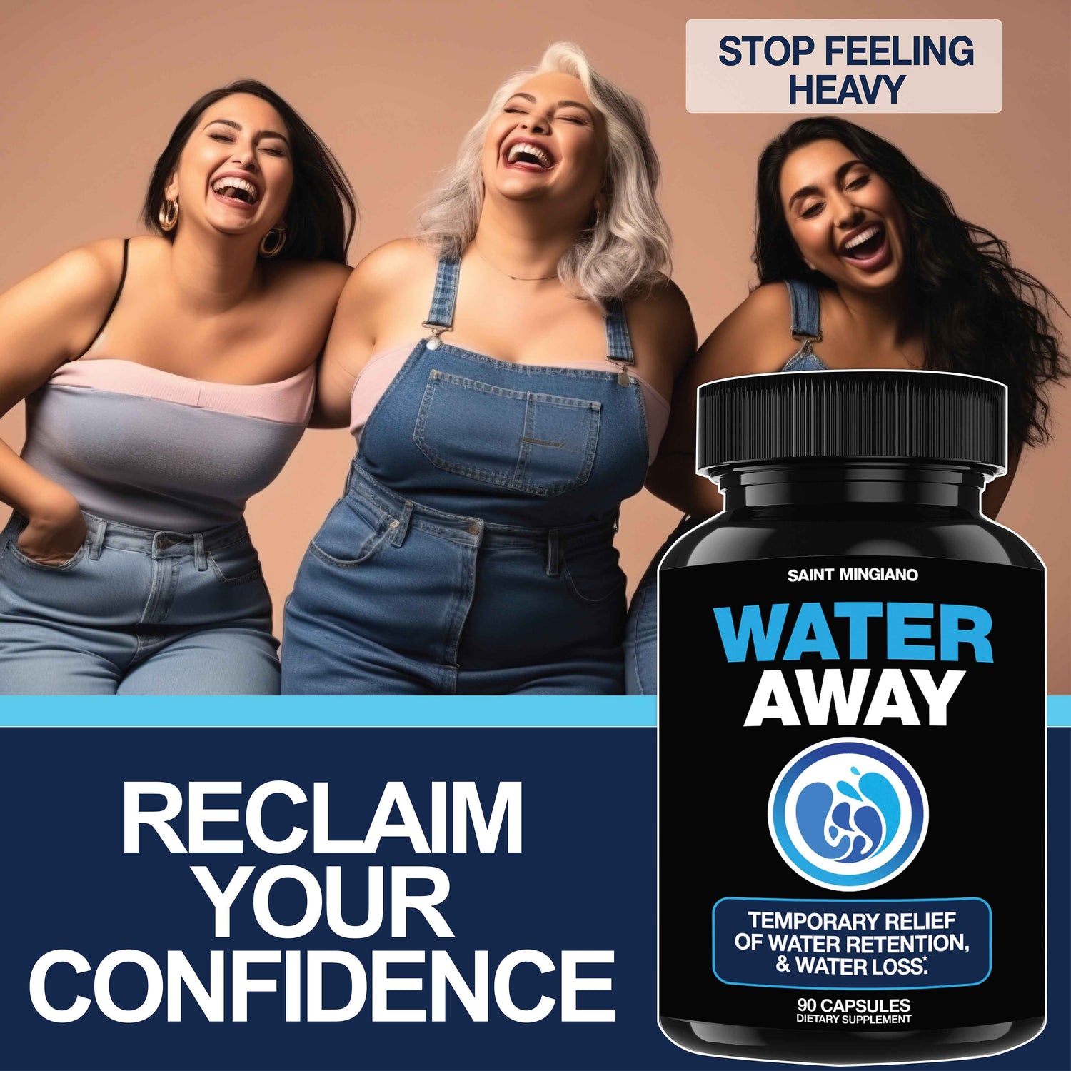 Water Away - Water Retention and Flushing, Aids in Water Relief &amp; Water Loss