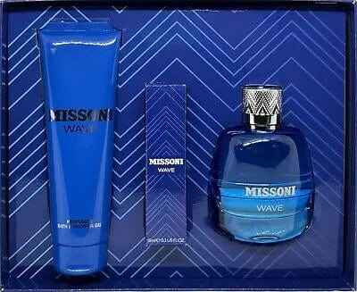 Wave By Missoni For Men EDT Spay (3pc Gift Set)