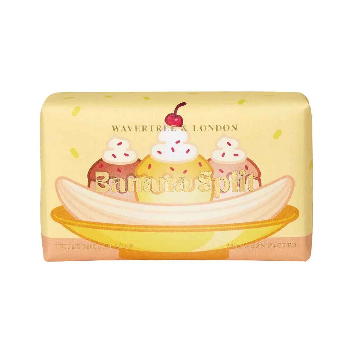 Wavertree &amp; London Australian Natural Banana Split Luxury Soap Bar 7 Oz