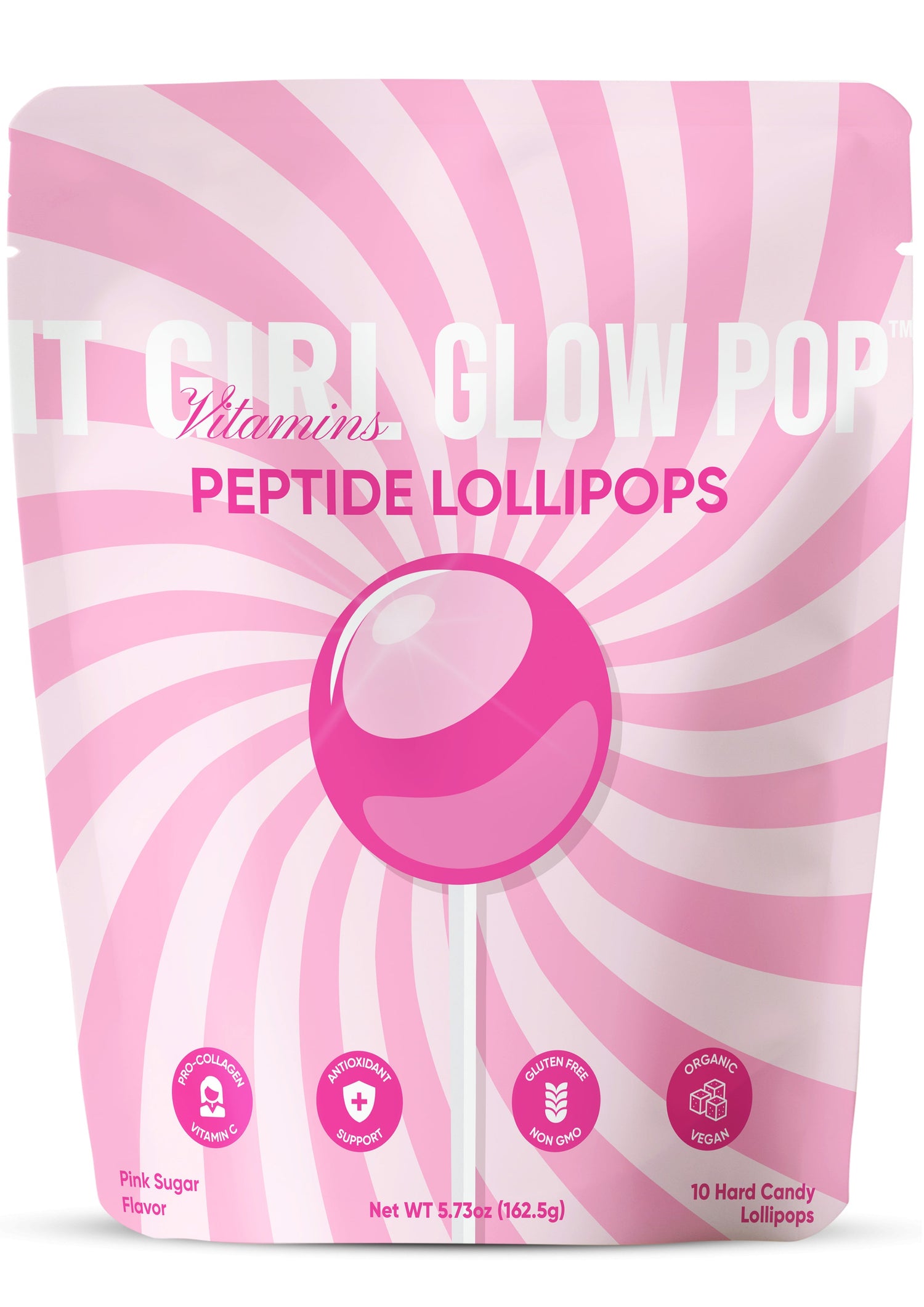 It Girl Beauty Lollipops - Collagen Peptides &amp; Vitamin C Healthy Candy for Skin, Hair, Nails  DestGlow