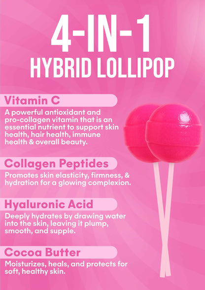 It Girl Beauty Lollipops - Collagen Peptides &amp; Vitamin C Healthy Candy for Skin, Hair, Nails
