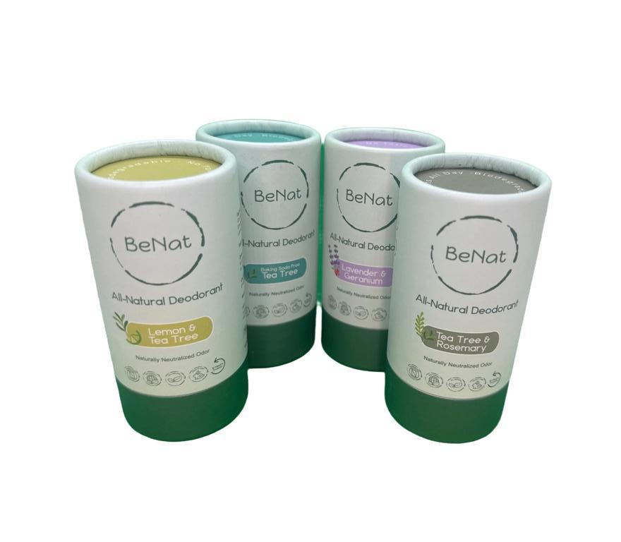 All Natural, Plastic-Free Deodorants by BeNat