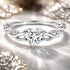 925 Sterling Silver Love Ring with CZ, Size 6.0 by Bids.com