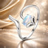 925 Sterling Silver 0.8 Carat Genuine Moonstone Ring for Women by Bids.com