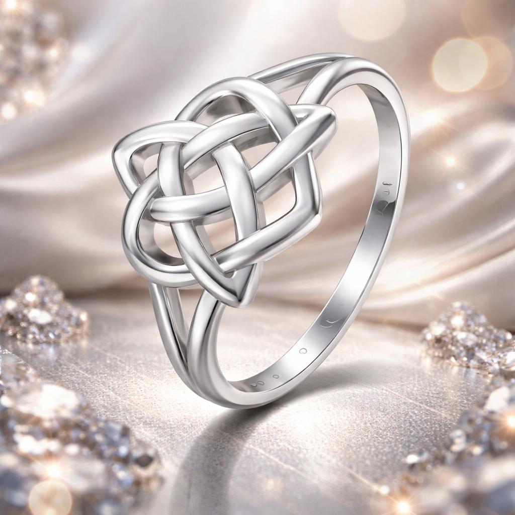 925 Sterling Silver Ring Size 6.0 with Platinum Plating by Bids.com
