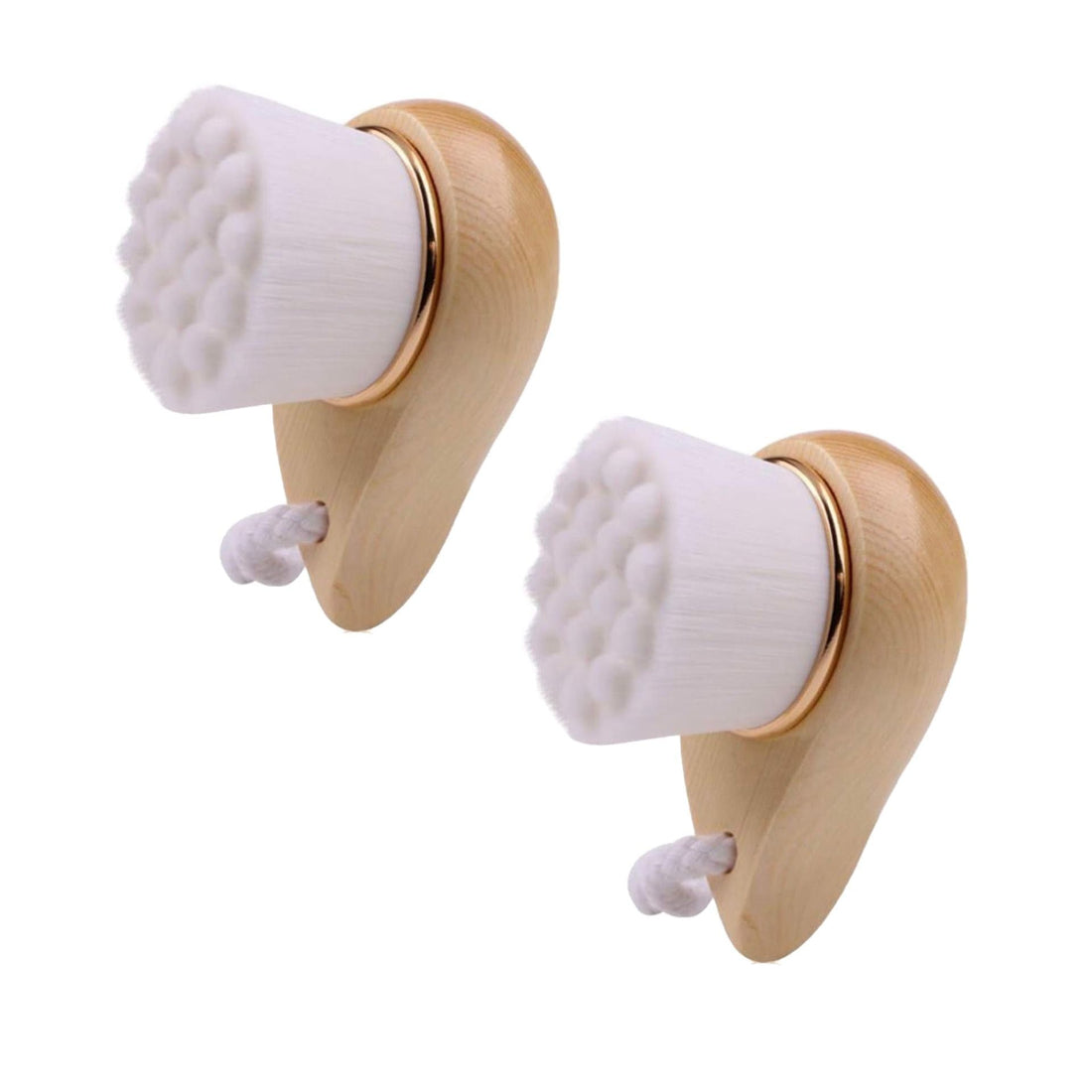 2-Pack Extra-Fine Facial Brush with Bamboo Handle  DestGlow