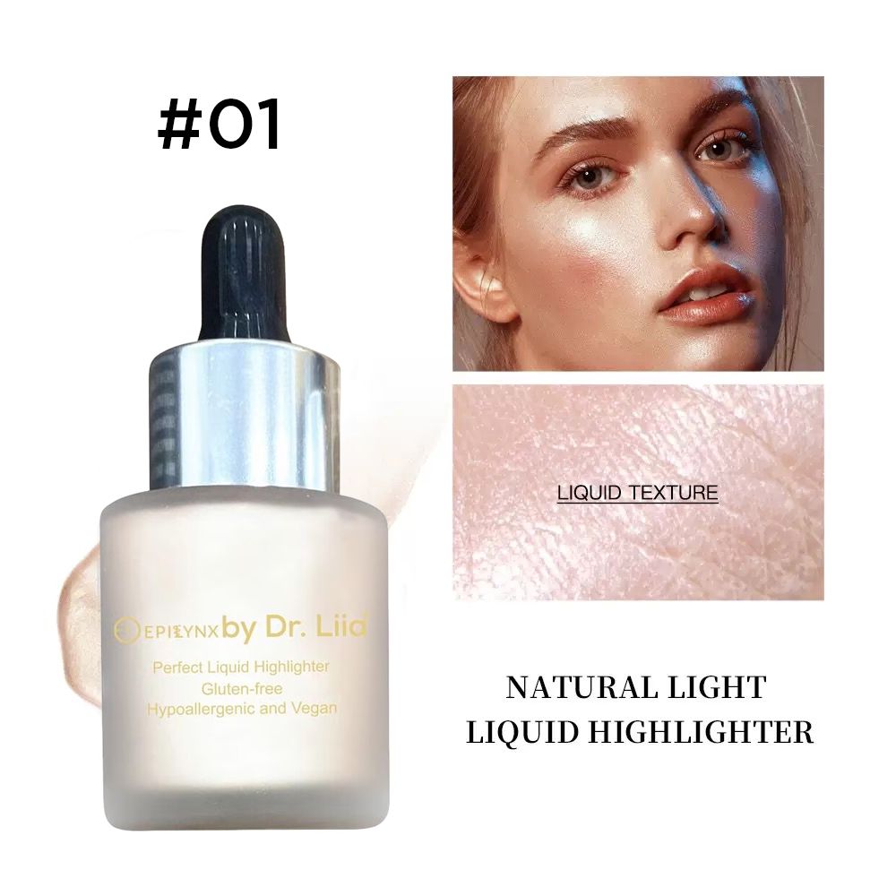 Perfect Liquid Highlighter Drops – Dewy, Luminous Glow (Vegan, Gluten-Free) by EpiLynx